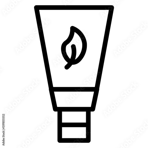 Cosmetic Cream Eye Line Icon