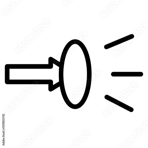 Lenses Filter Optic Line Icon