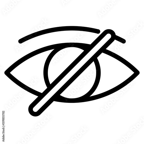 Optic Optical Cataract Line Icon