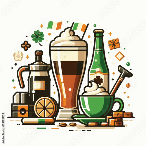 coffee, drink, beverage, irish, glass, espresso, cup, sweet, brown, cafe, cappuccino, food, caffeine, latte, milk, delicious, dessert, cream, cocktail, mug, sugar, background, irish coffee, alcohol, f