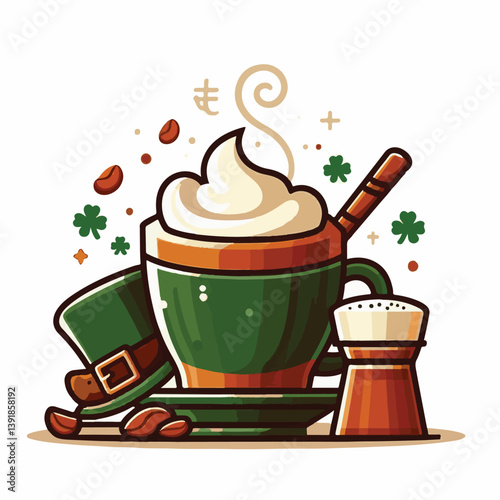 coffee, drink, beverage, irish, glass, espresso, cup, sweet, brown, cafe, cappuccino, food, caffeine, latte, milk, delicious, dessert, cream, cocktail, mug, sugar, background, irish coffee, alcohol, f