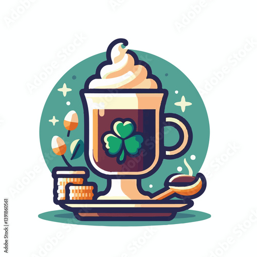 coffee, drink, beverage, irish, glass, espresso, cup, sweet, brown, cafe, cappuccino, food, caffeine, latte, milk, delicious, dessert, cream, cocktail, mug, sugar, background, irish coffee, alcohol, f
