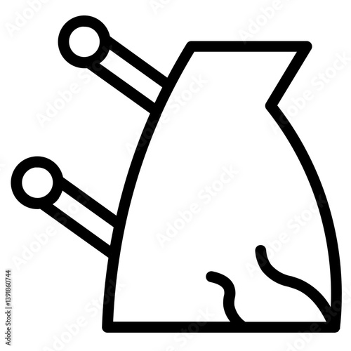 Acupuncture Therapy Pain Line Icon