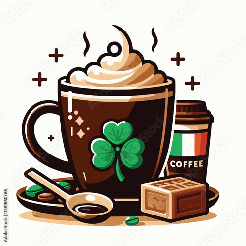 coffee, drink, beverage, irish, glass, espresso, cup, sweet, brown, cafe, cappuccino, food, caffeine, latte, milk, delicious, dessert, cream, cocktail, mug, sugar, background, irish coffee, alcohol, f