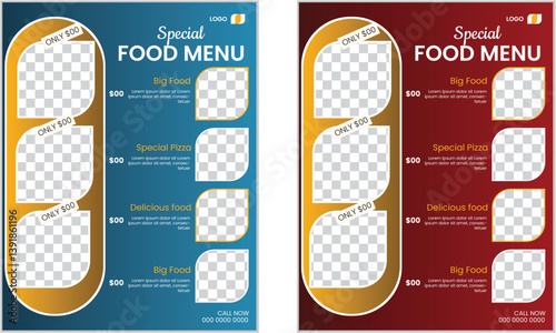  Today our special Food Menu Flyer Template