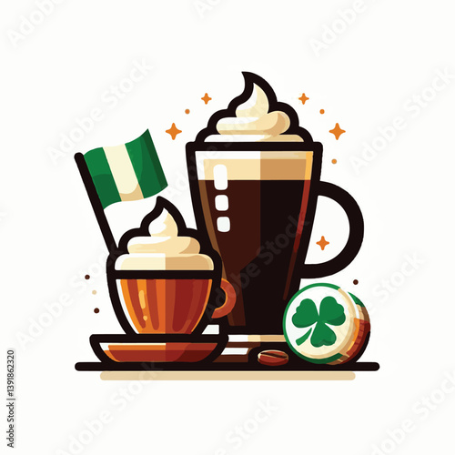 coffee, drink, beverage, irish, glass, espresso, cup, sweet, brown, cafe, cappuccino, food, caffeine, latte, milk, delicious, dessert, cream, cocktail, mug, sugar, background, irish coffee, alcohol, f