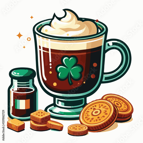 coffee, drink, beverage, irish, glass, espresso, cup, sweet, brown, cafe, cappuccino, food, caffeine, latte, milk, delicious, dessert, cream, cocktail, mug, sugar, background, irish coffee, alcohol, f