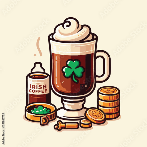 coffee, drink, beverage, irish, glass, espresso, cup, sweet, brown, cafe, cappuccino, food, caffeine, latte, milk, delicious, dessert, cream, cocktail, mug, sugar, background, irish coffee, alcohol, f