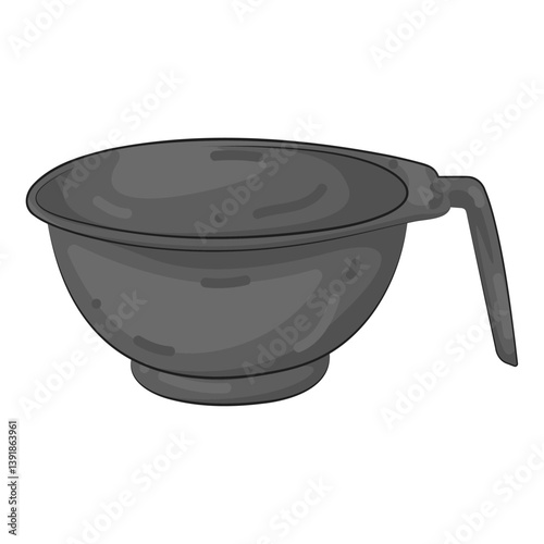 Illustration of barber bowl
