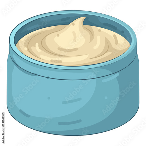 Illustration of shaving cream