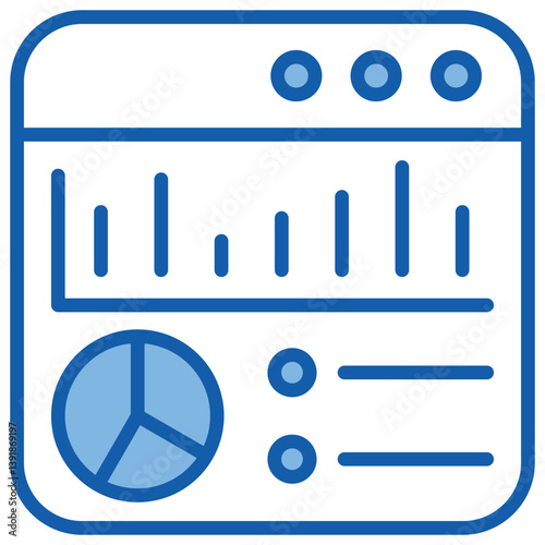 Dashboard Blue White Icon