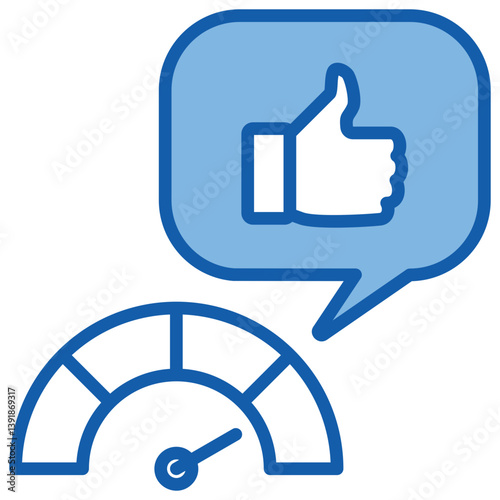 Key Performance Indicators (Kpi) Blue White Icon
