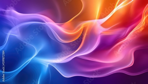 Wallpaper Mural Vibrant flowing abstract design with swirling colors Torontodigital.ca