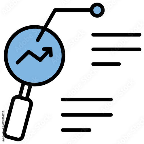 Analysis Blue Black Icon
