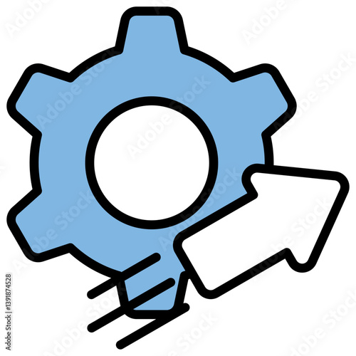 Performance Blue Black Icon
