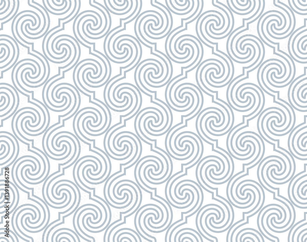 The geometric pattern with wavy lines. Seamless vector background. White and gray texture. Simple lattice graphic design The geometric pattern with wavy lines. Seamless vector background. White and gray texture. Simple lattice graphic design