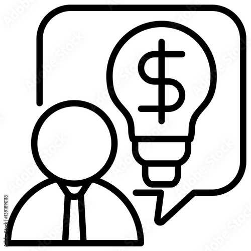 Entrepreneurship Outline Icon
