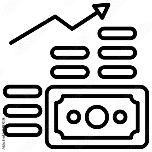 Revenue Outline Icon