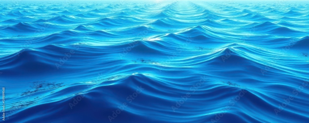 Wavy lines blending into seamless blue ocean pattern , blue, ocean Wavy lines blending into seamless blue ocean pattern , blue, ocean