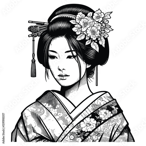 japanese girl with fan