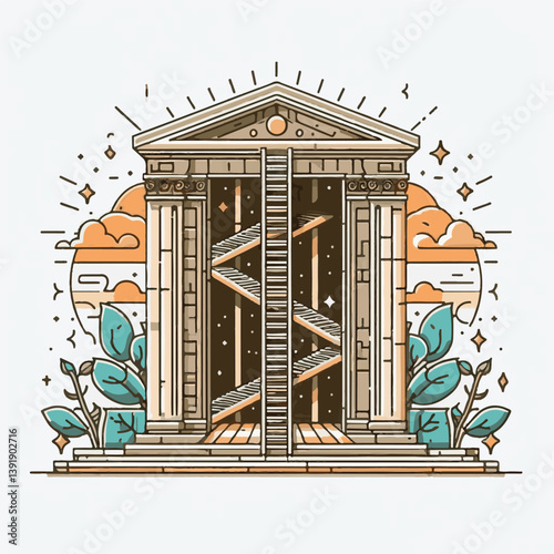 ladder, nature, blue, flower, jacob, garden, jacob's ladder, white, plant, polemonium, natural, herb, bloom, summer, beautiful, growth, blossom, blooming, perennial, up, jacobs, color, flora, beauty, 