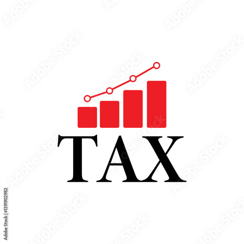 tax time sign on white background	