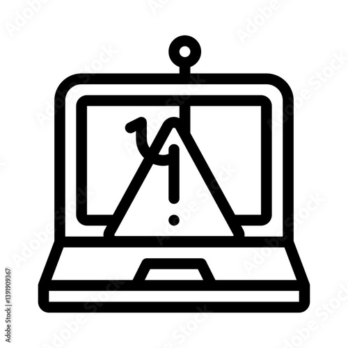 caution line icon