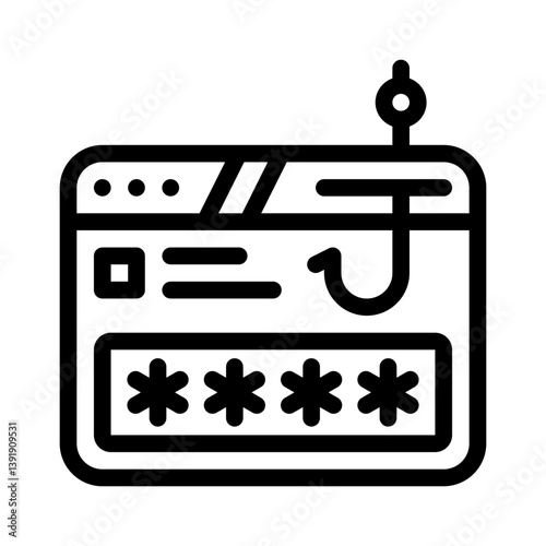 password line icon