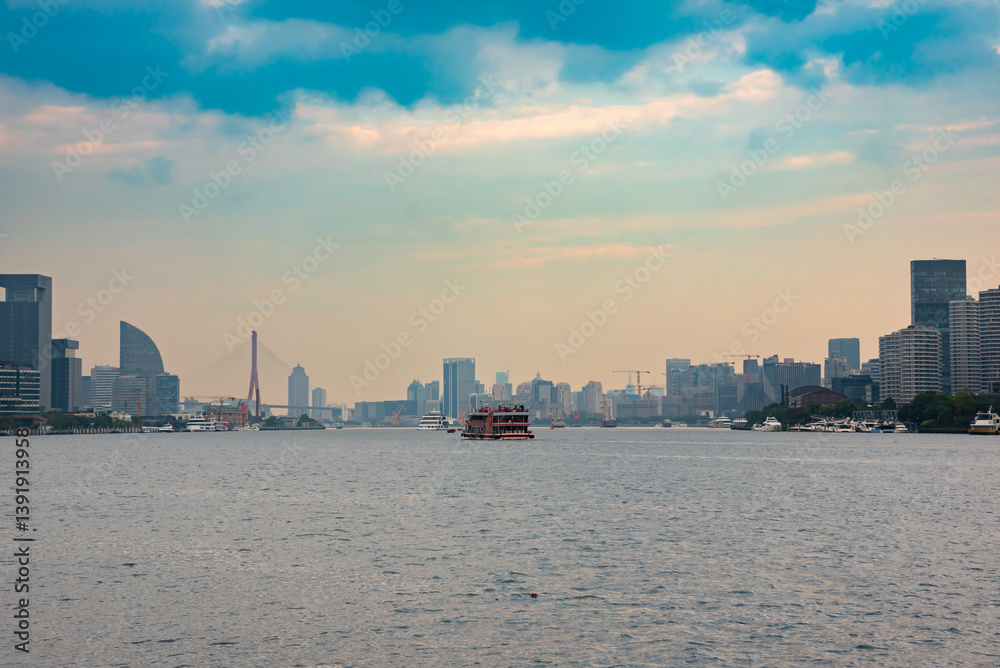 Obraz premium Shanghai skyline, modern city in China