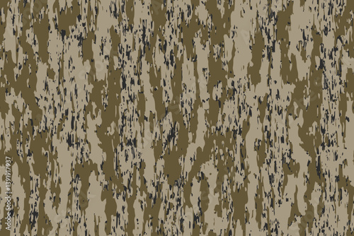 Abstract hunting camouflage, seamless texture, military camouflage pattern, Army or hunting dark khaki green camo clothes. Camouflage wallpaper for textile and fabric. Bottomland camouflage