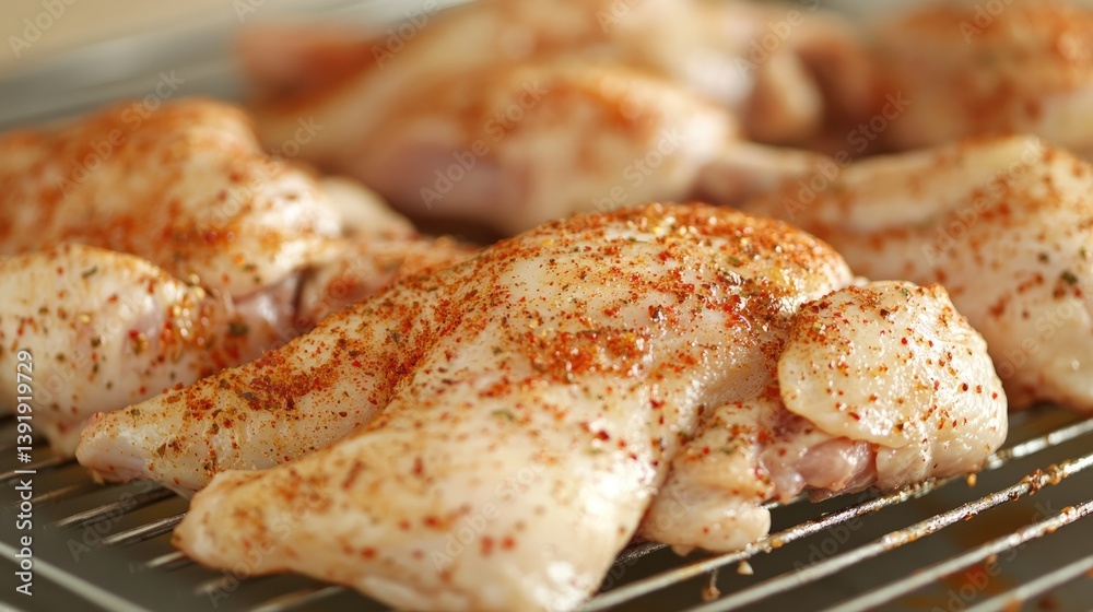 Drained boiled chicken resting on a cooling rack Drained boiled chicken resting on a cooling rack