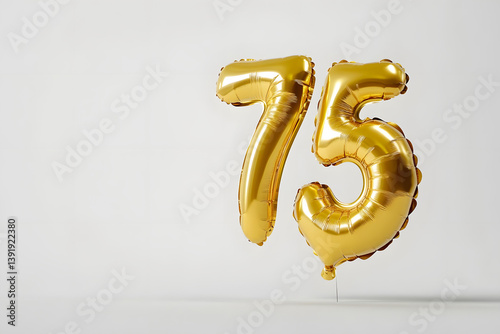 Gold Balloons Celebrate 75th Anniversary