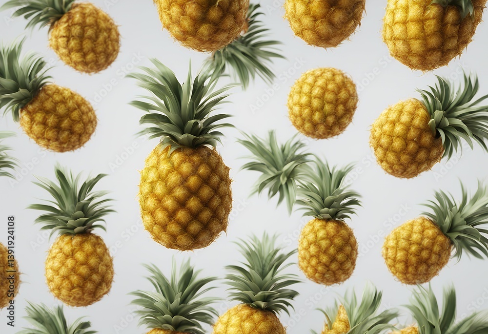 icon fruit isolated pineapple background 3d transparent food raw diet exotic object eating fresh sweet illustration freshness tropical nature white dessert green ripe juice juicy organic healthy