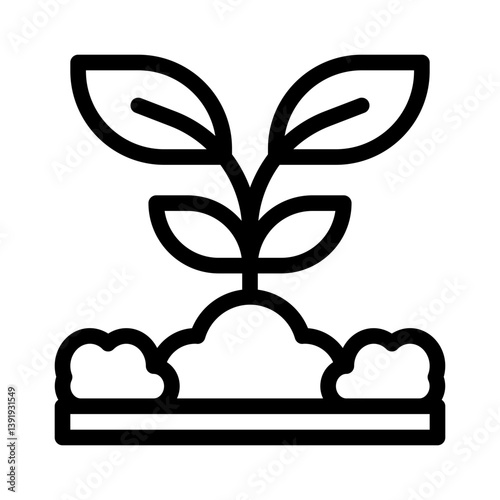 seedling line icon