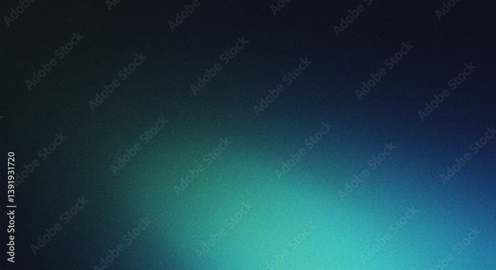 Abstract Gradient Background in Blue and Green Tones with Grain Texture Abstract Gradient Background in Blue and Green Tones with Grain Texture