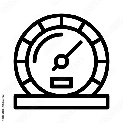speedometer line icon