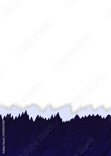 Hyper realistic torn paper edges, vector illustration. Ripped paper or torn paper edge. seamless torn paper edges