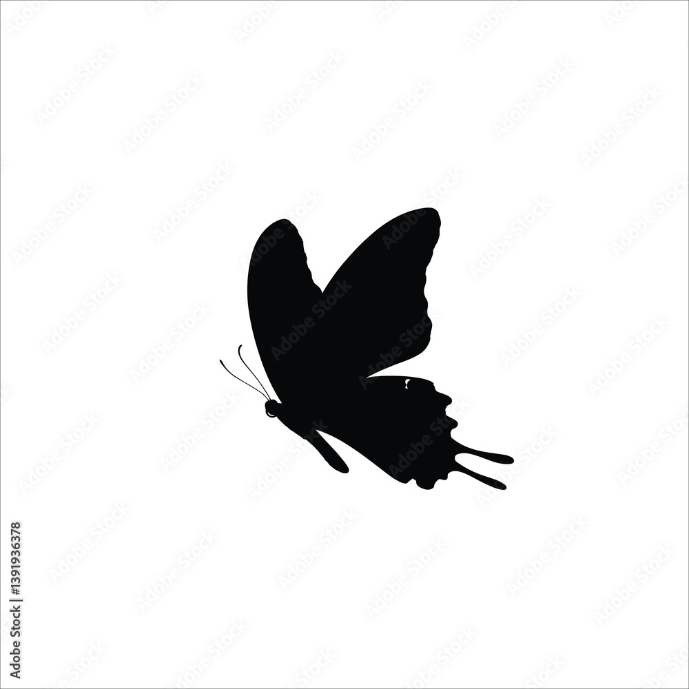Fototapeta premium Butterfly Silhouette, Flying Butterfly, Butterfly Clipart, Butterfly Vector, Butterfly Icon, Butterfly Shape, Butterfly Outline, Butterfly Drawing, Butterfly Image, Butterfly Art, Butterfly Design, Bu