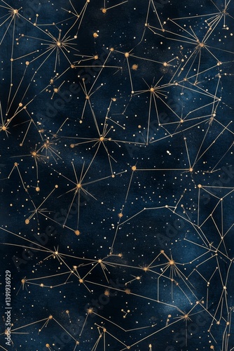 Network of interconnected nodes and lines on a dark blue abstract background.