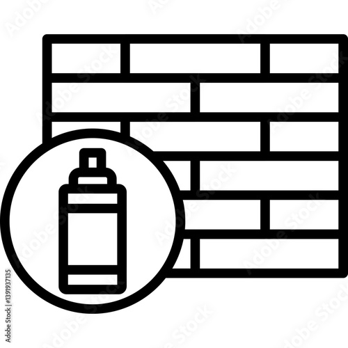 Mural Icon Vector Element