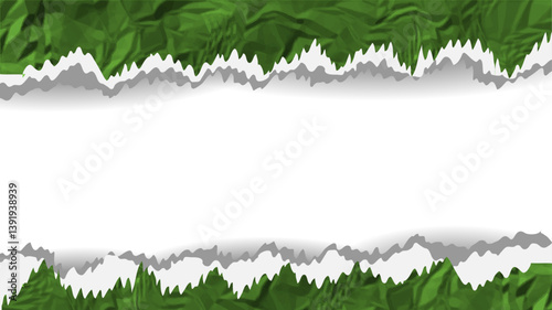 Hyper realistic torn paper edges, vector illustration. Ripped paper or torn paper edge. seamless torn paper edges