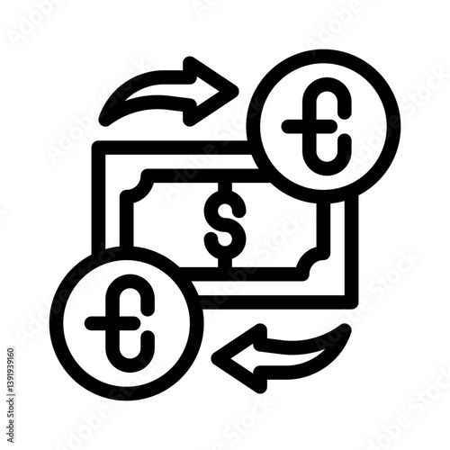 currency line icon