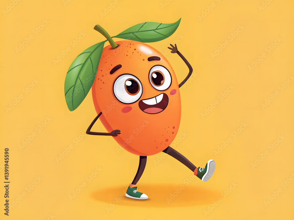 Animated Orange Fruit with Cheerful Expression
Animated Orange Fruit with Cheerful Expression