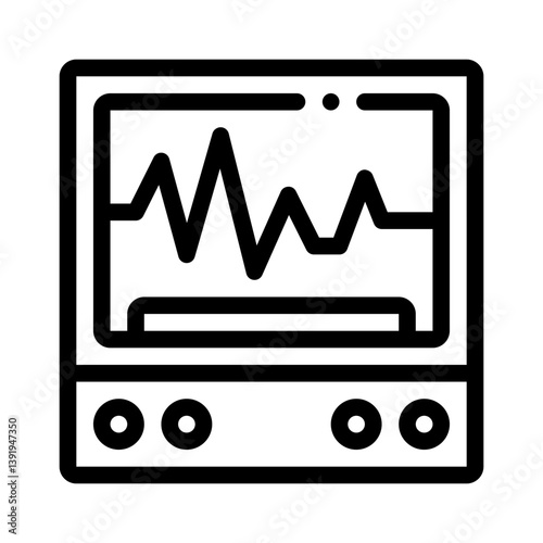 ECG line icon