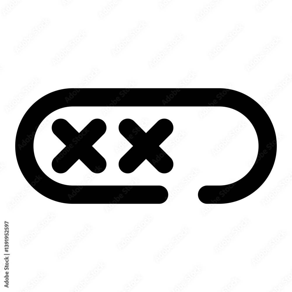 Security dashed line icon