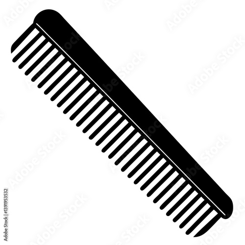 sleek vector illustration of a comb,