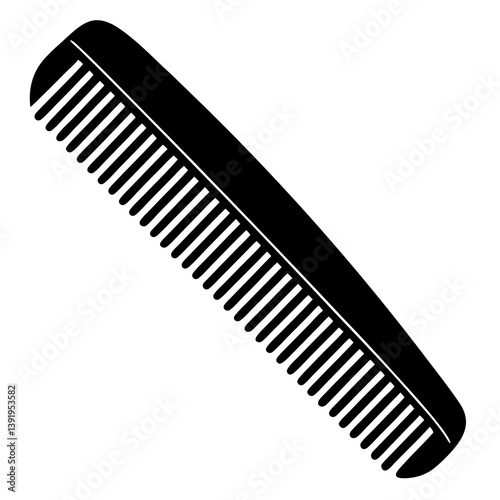 sleek vector illustration of a comb,