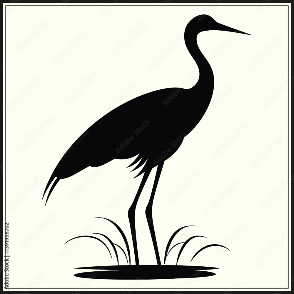 Obraz premium heron on the beach