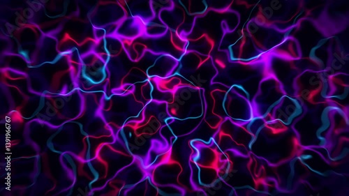 4K Multicolor Neon Fluid Wave Loop – Abstract Holographic Gradient Lines in Pink, Blue & Purple | Vibrant Motion Background for Art, Fashion, Installations, Promos & Digital Design