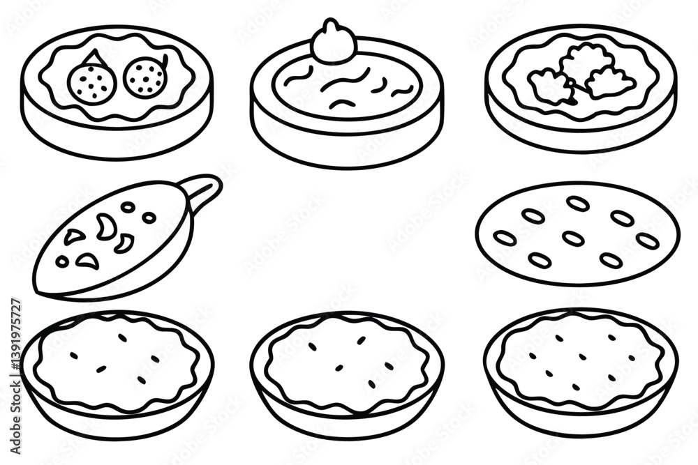 Frittata Line Art Simple yet Elegant Design of a Classic Dish.eps Frittata Line Art Simple yet Elegant Design of a Classic Dish.eps